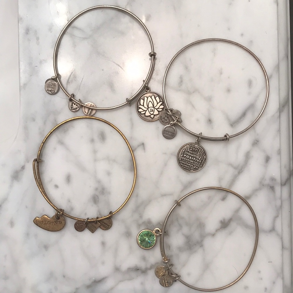 4 Alex and Ani Bracelets